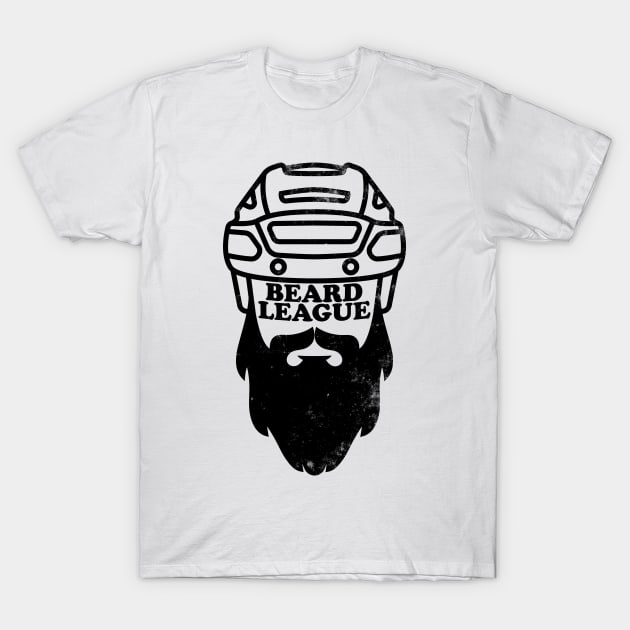 Beard League - Playoff Hockey (black version) T-Shirt by toadyco